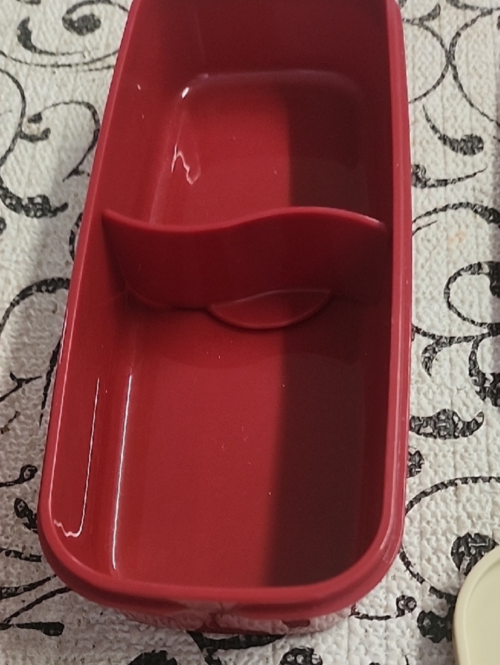 Gray Two-Tier Bento Box & Red Floral Two-Tier Bento Box Set - Picture 13 of 16